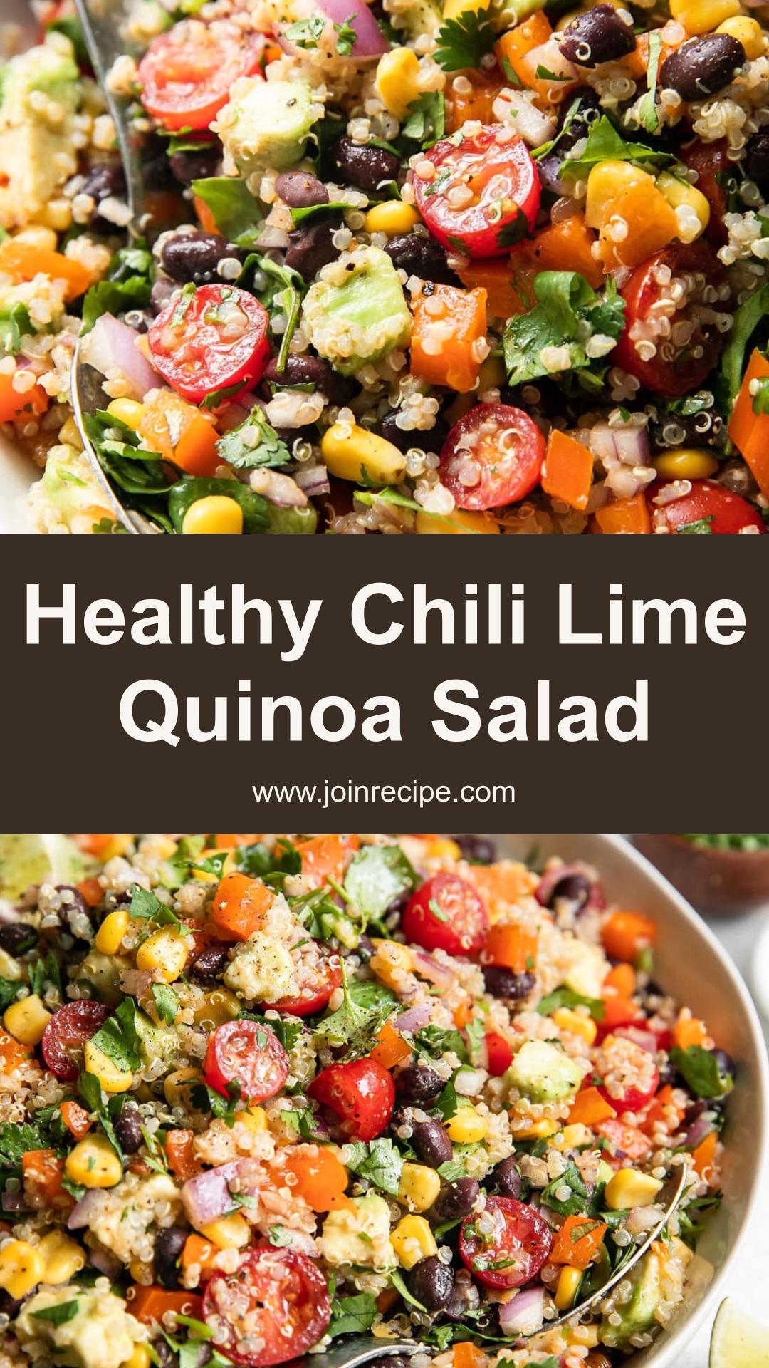 Chili Lime Quinoa Black Bean Salad — pin 1