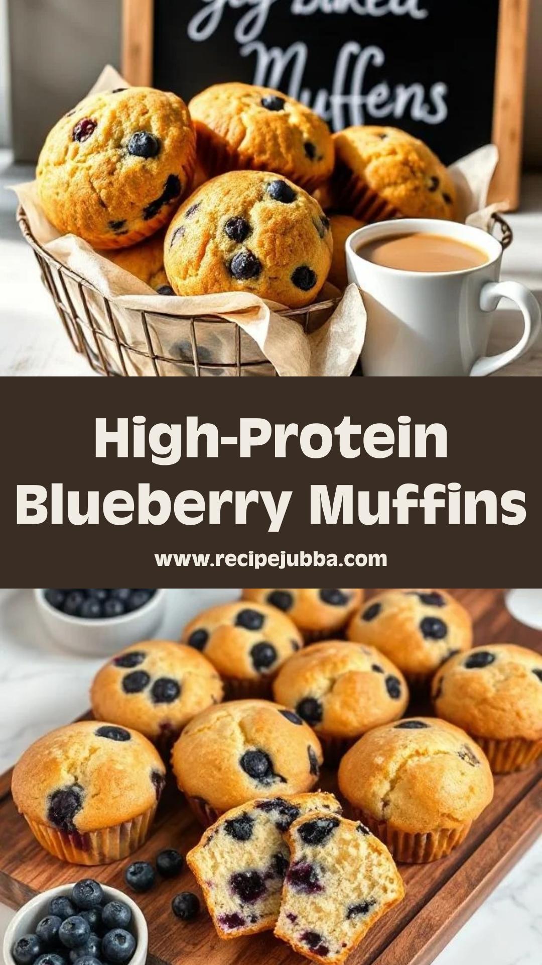 High-Protein Blueberry Cottage Cheese Muffins: Moist, Tender, and Nutritious — pin 1