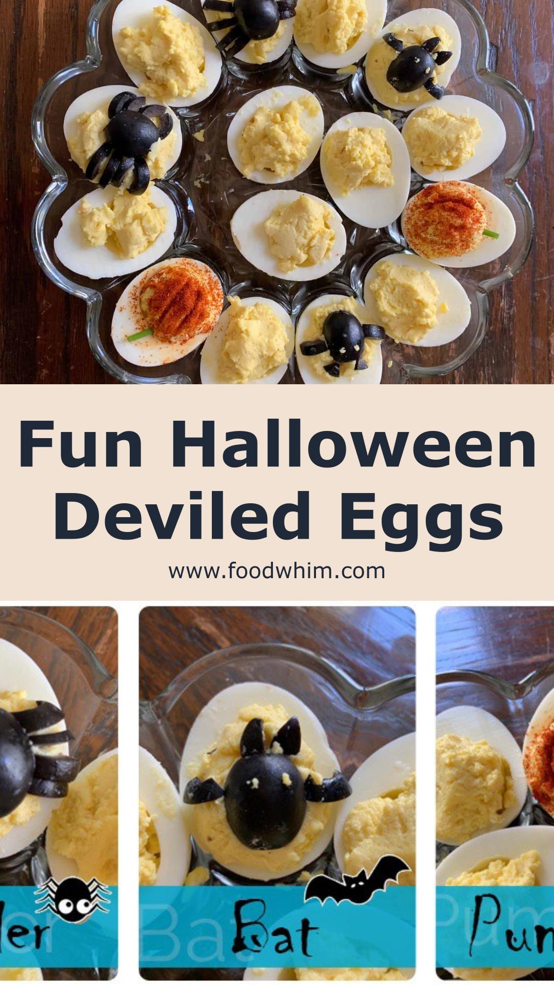 Deviled Eggs: A Quick and Fun Halloween Treat — pin 1