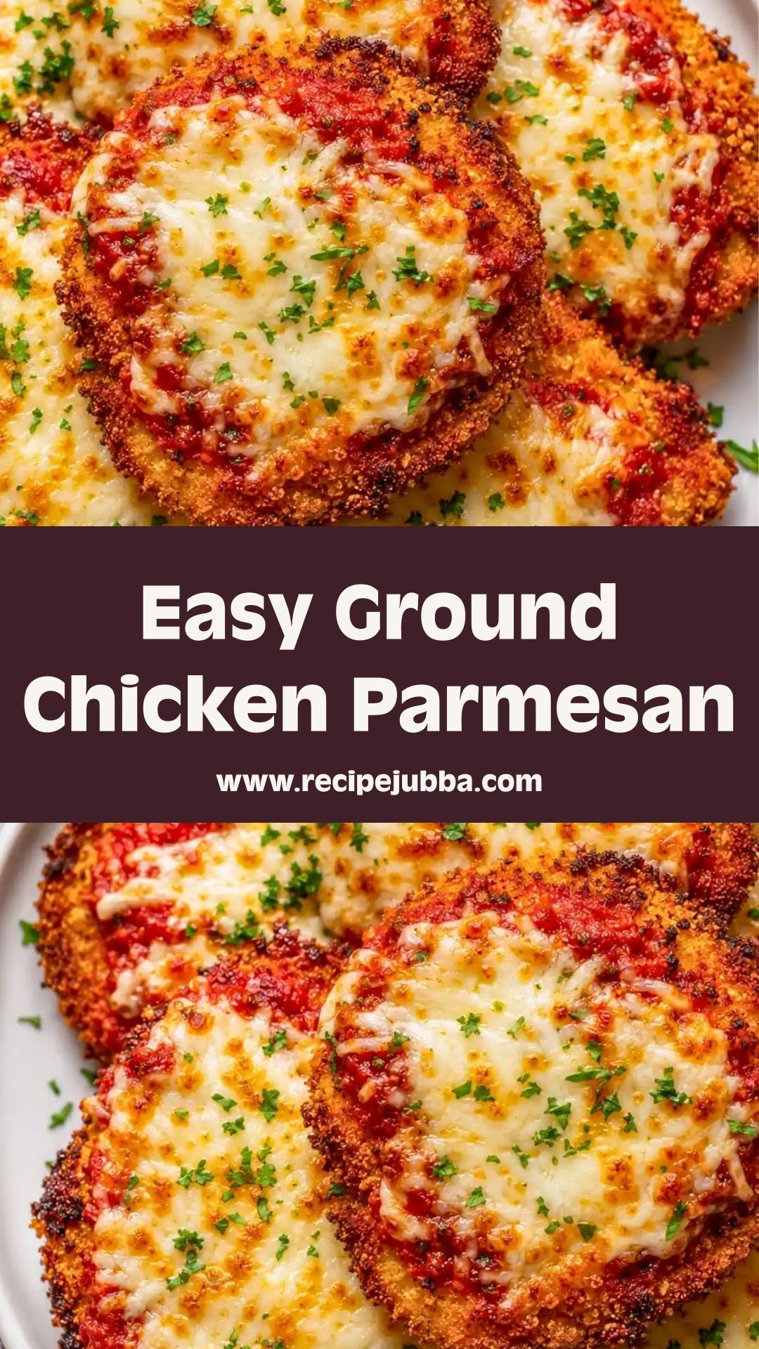 Ground Chicken Parmesan: A Quick and Flavorful Weeknight Meal — pin 2