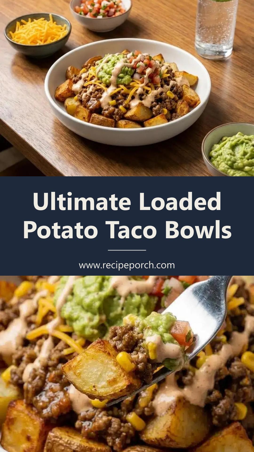 Crispy Loaded Potato Taco Bowls with Ground Beef — pin 4