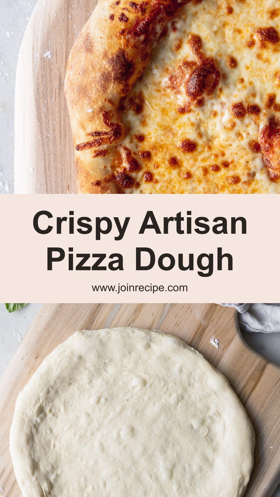 Artisan Pizza Dough With Crispy Bottom and Blistered Bubbles — pin 1