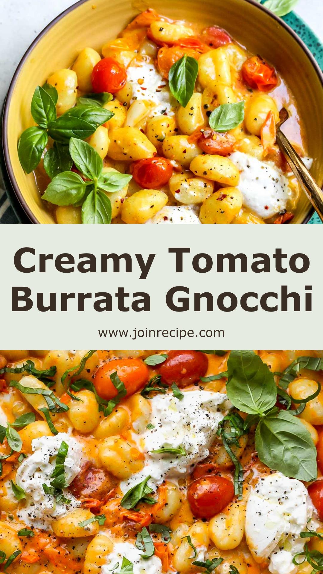 Creamy Tomato Gnocchi with Burrata and Jammy Cherry Tomatoes — pin 3