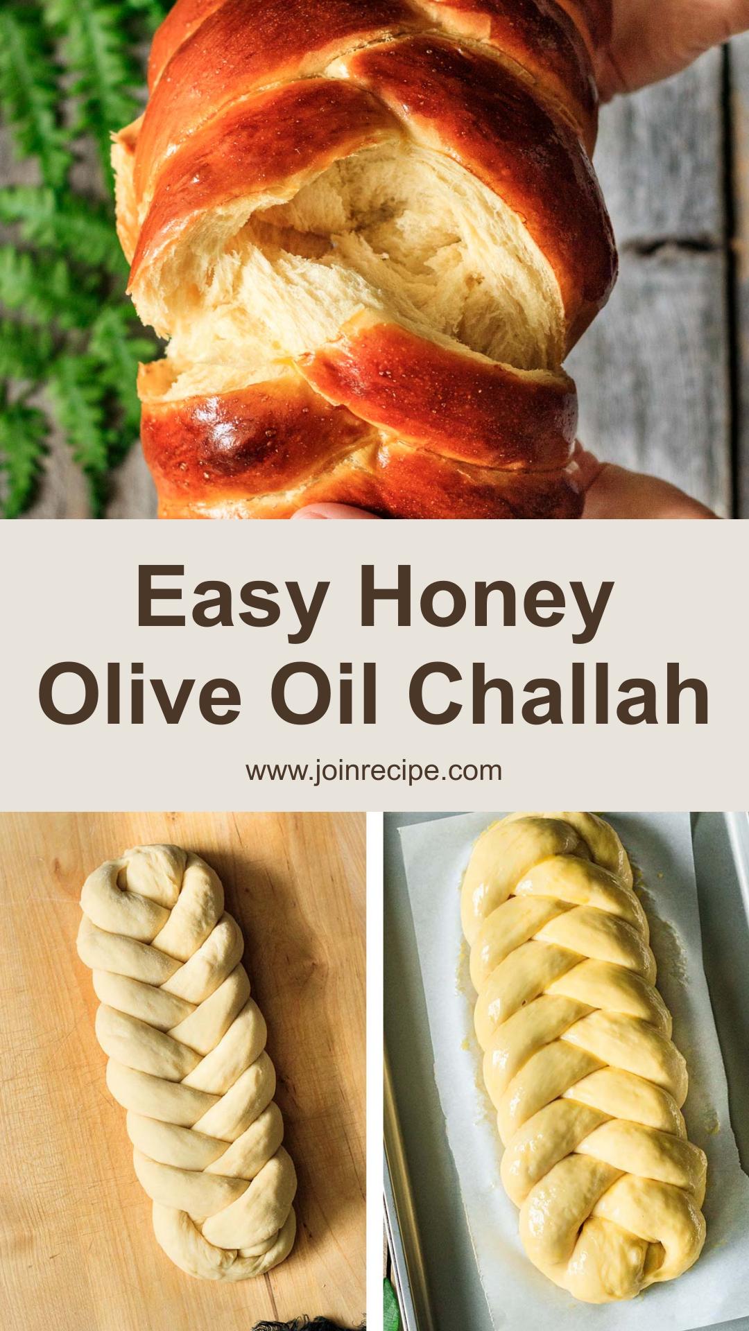Easy Challah Bread with Honey and Olive Oil — pin 3