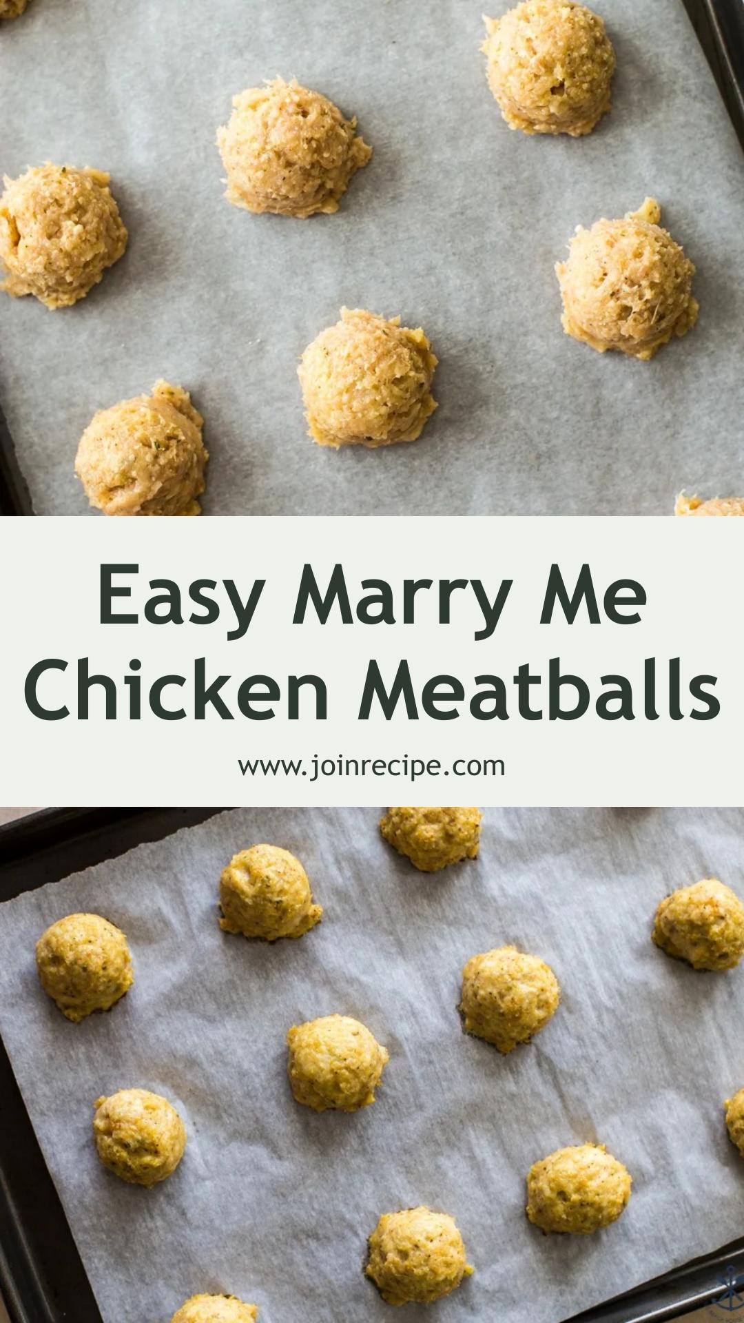 Marry Me Chicken Meatballs: Juicy Ground Chicken in Creamy Sauce — pin 2