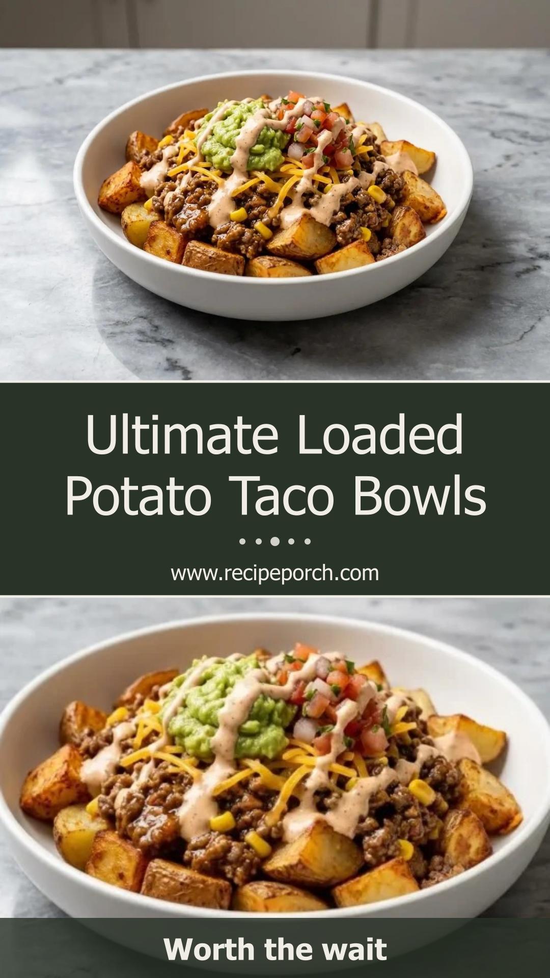 Crispy Loaded Potato Taco Bowls with Ground Beef — pin 2