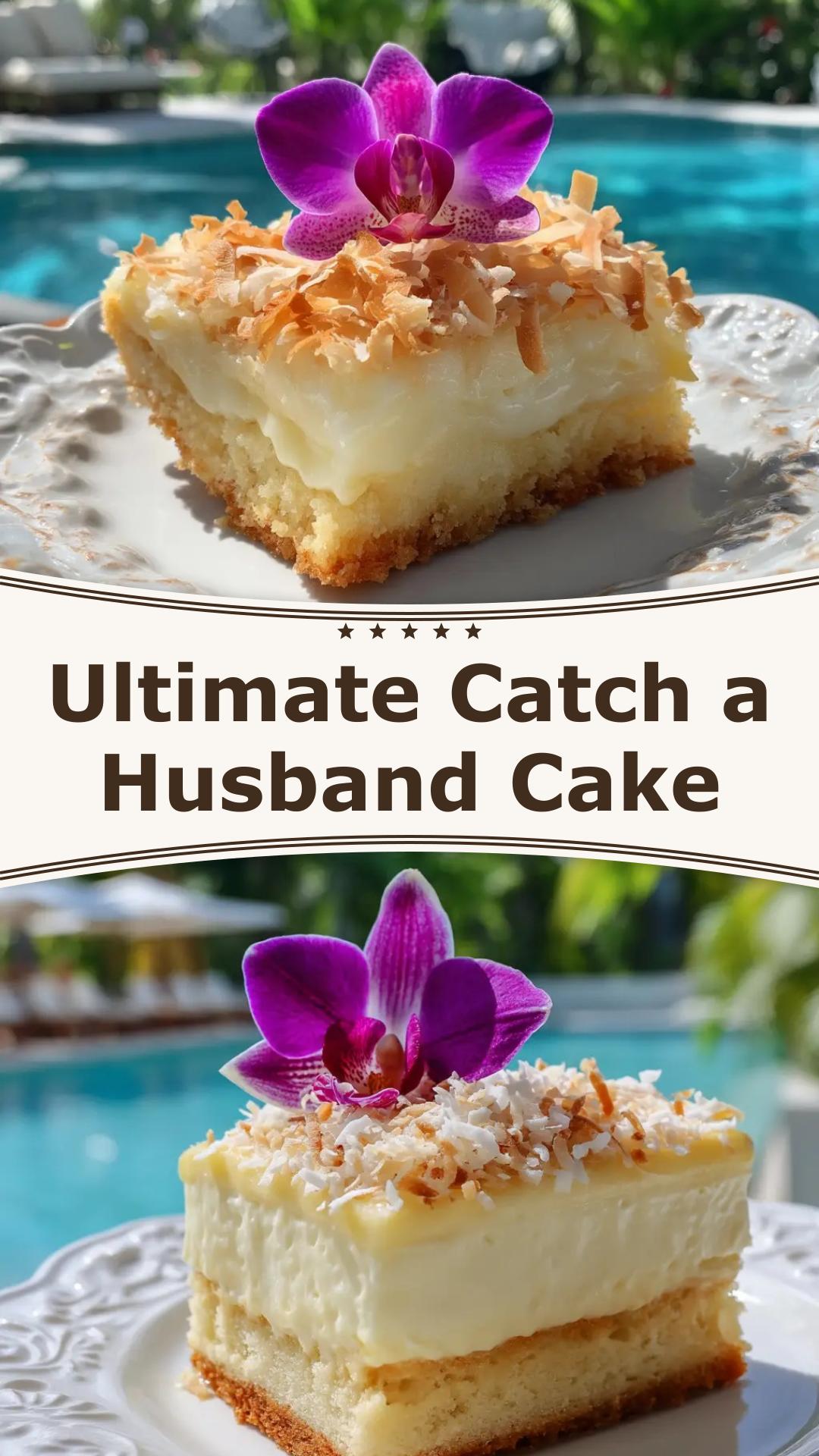 Catch a Husband Cake with Pineapple, Coconut, and Cream Cheese Frosting — pin 1