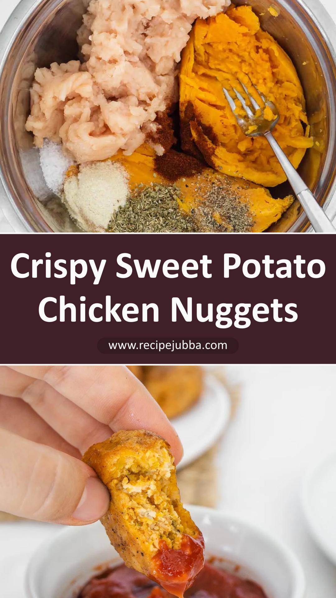 Sweet Potato Chicken Nuggets with Crisp Seasoned Flour Coating — pin 3