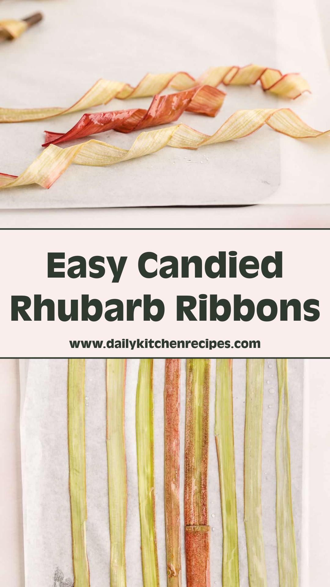 Candied Rhubarb 15 Minutes Easy Delicious — pin 2