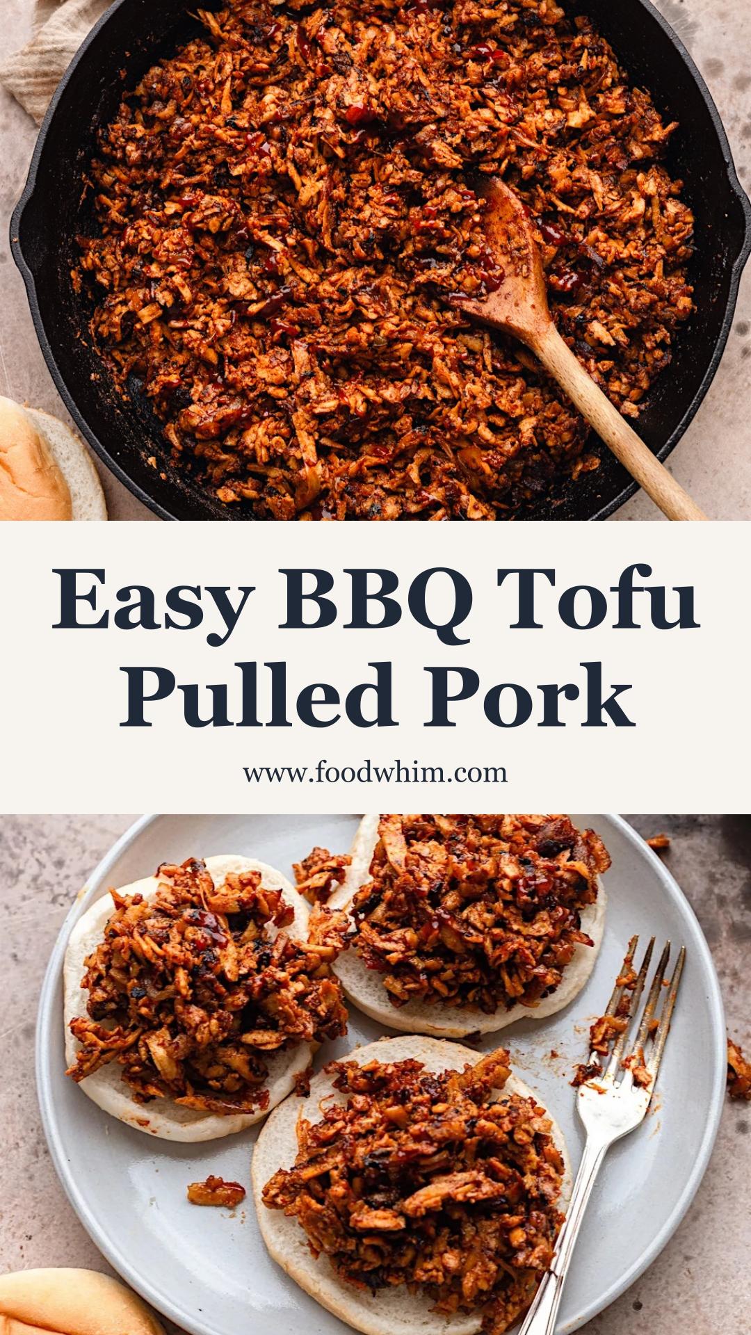 BBQ Tofu Pulled Pork with Sticky Smoky Sauce — pin 3