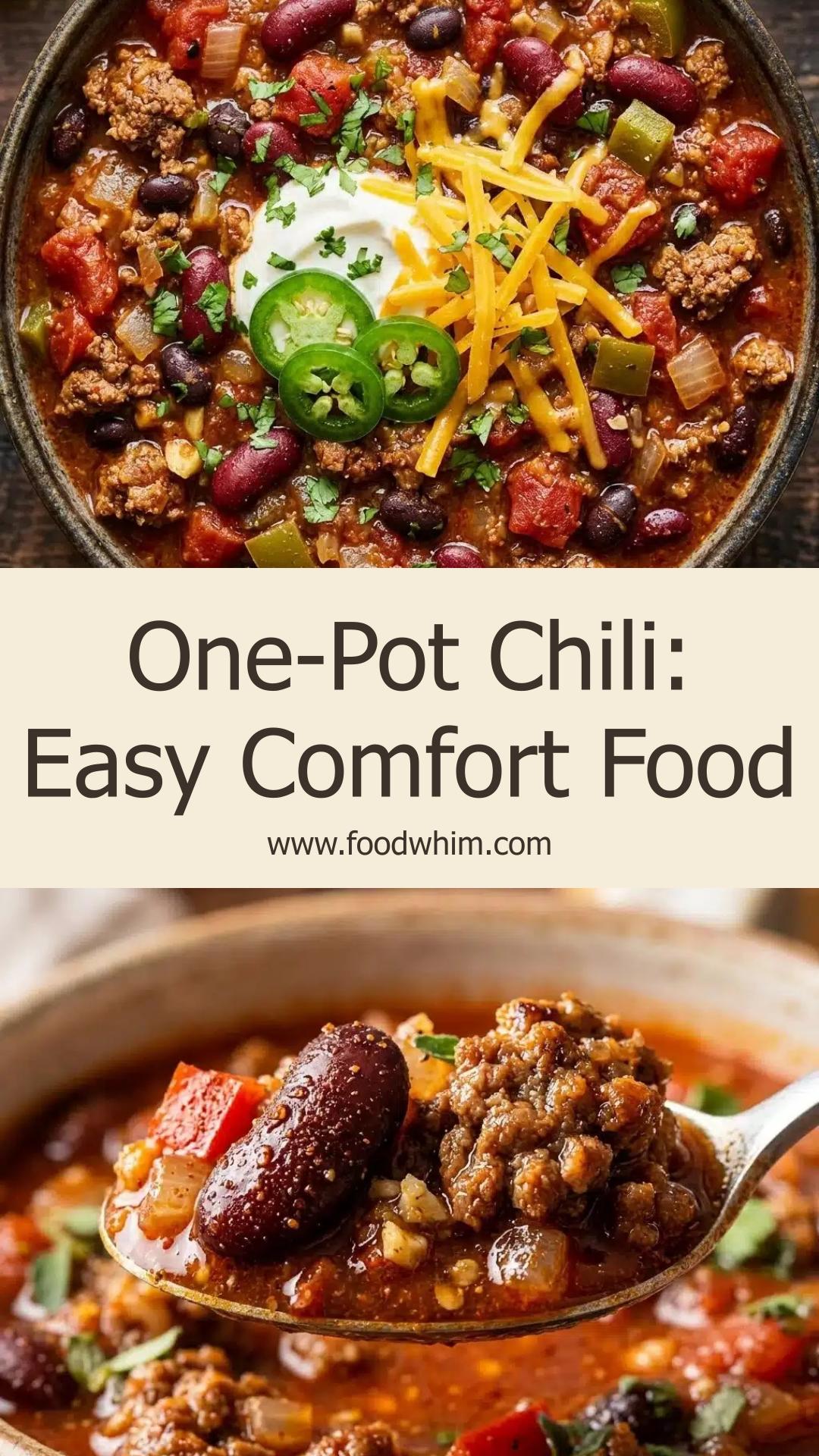 One-Pot Chili: A Cozy Comfort Food for Easy Meal Prep — pin 2