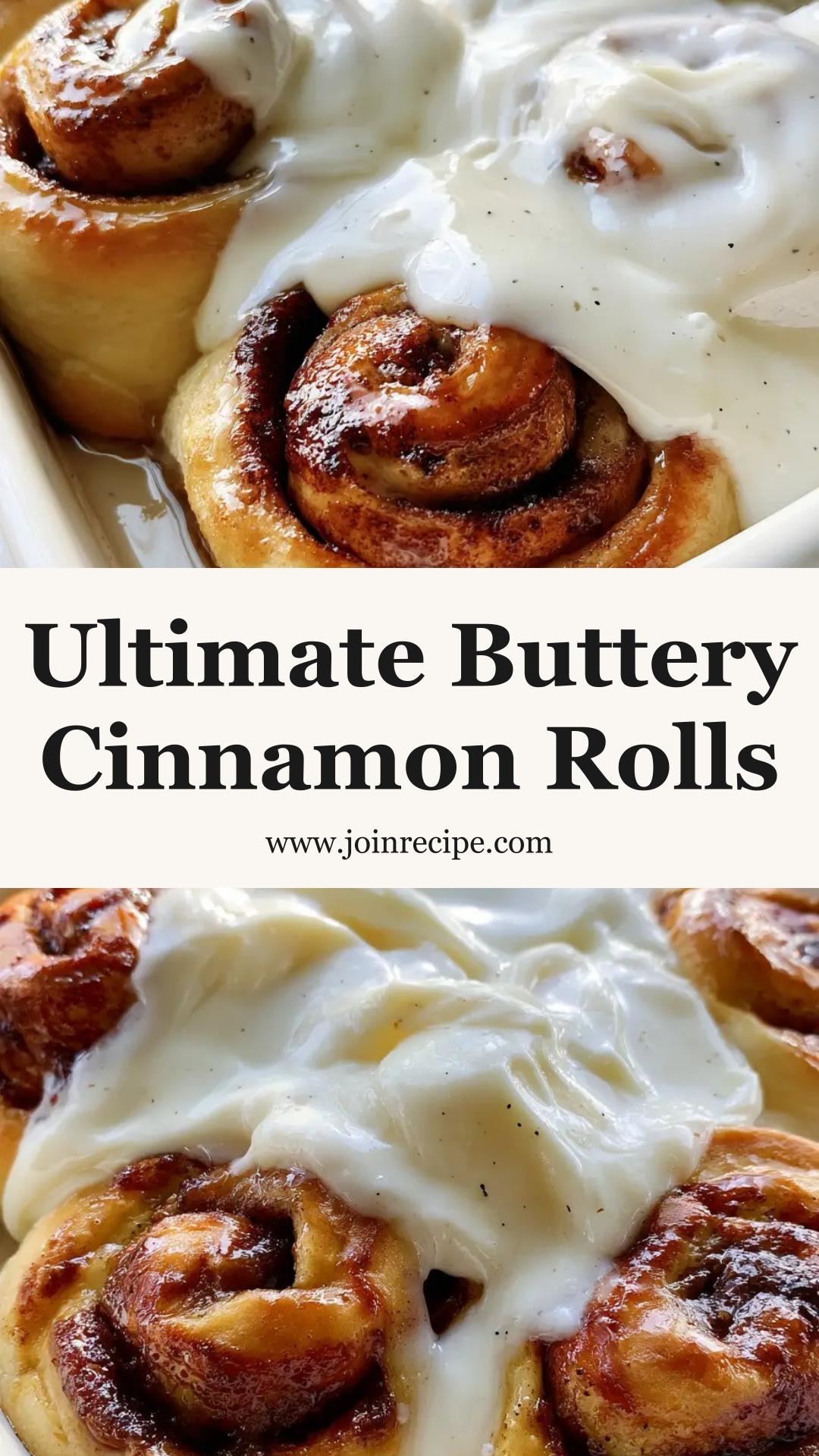 Buttery Cinnamon Rolls: Ultra-Fluffy Brioche with Vanilla Bean Frosting — pin 1