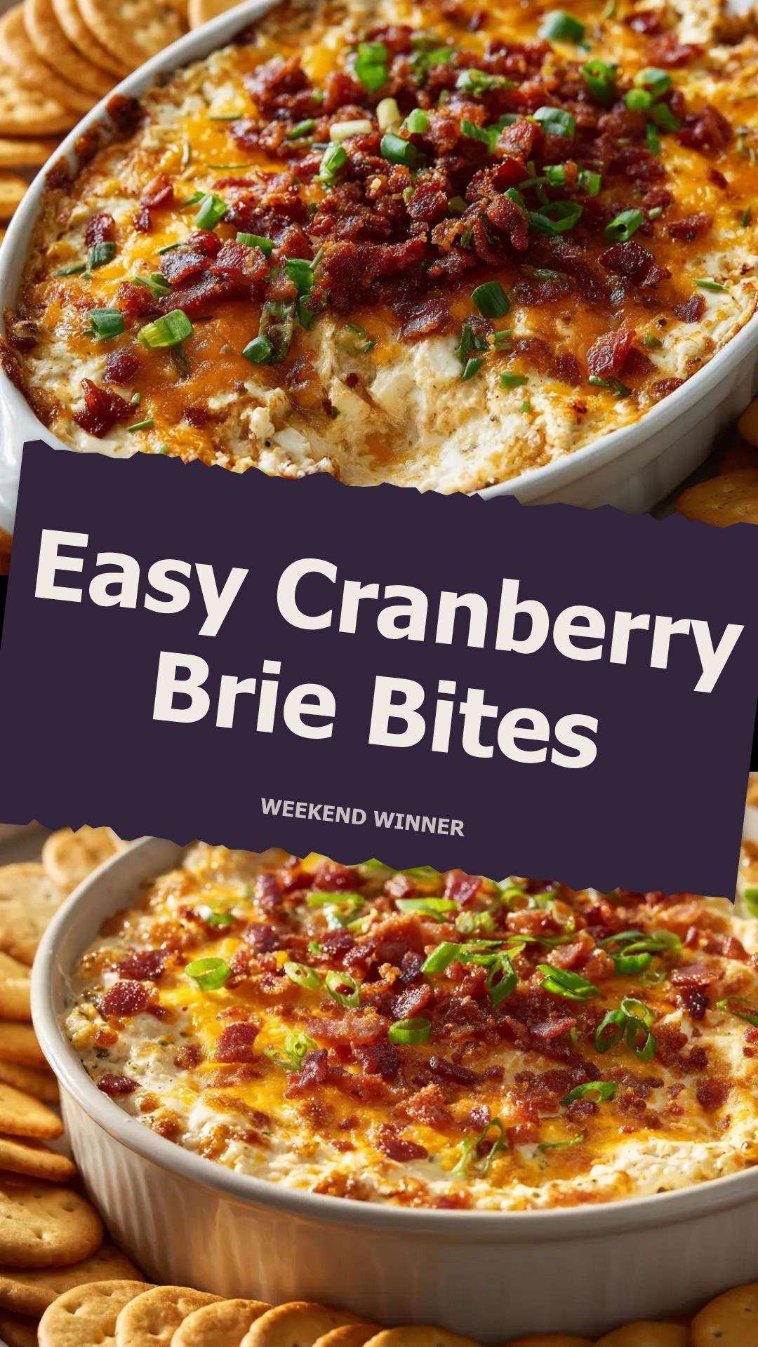 Thanksgiving Appetizer: Easy Cranberry Brie Bites — pin 2