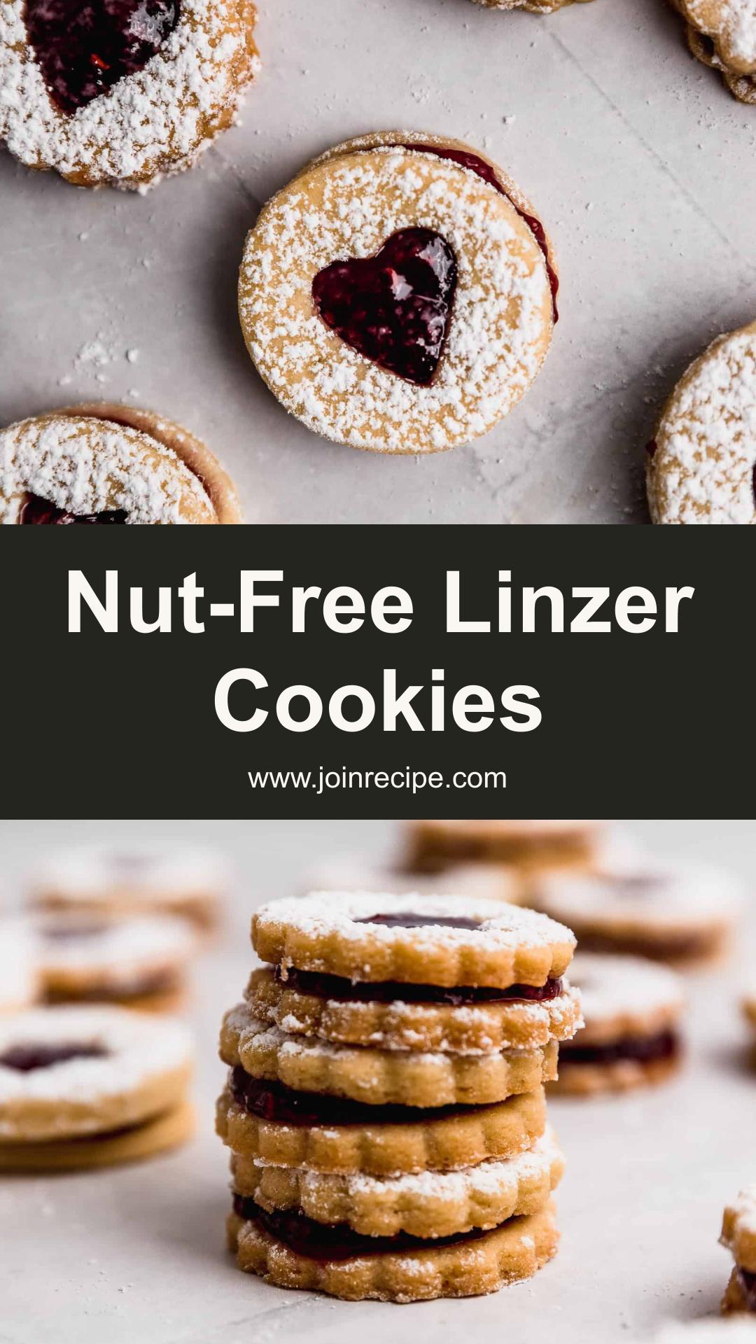 Nut-Free Linzer Cookies with Raspberry Jam — pin 2