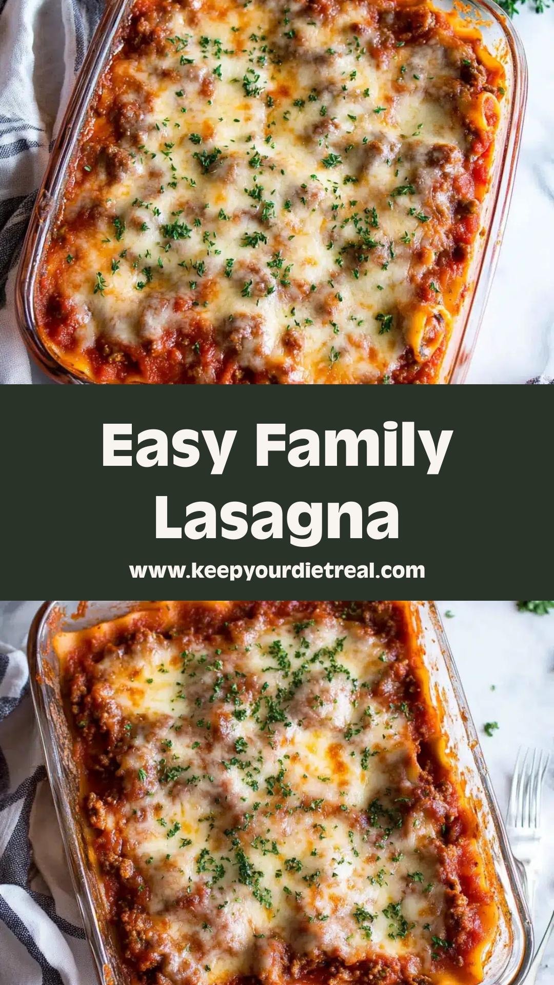 Easy Lasagna: Hearty Comfort Food for Family Dinners — pin 1