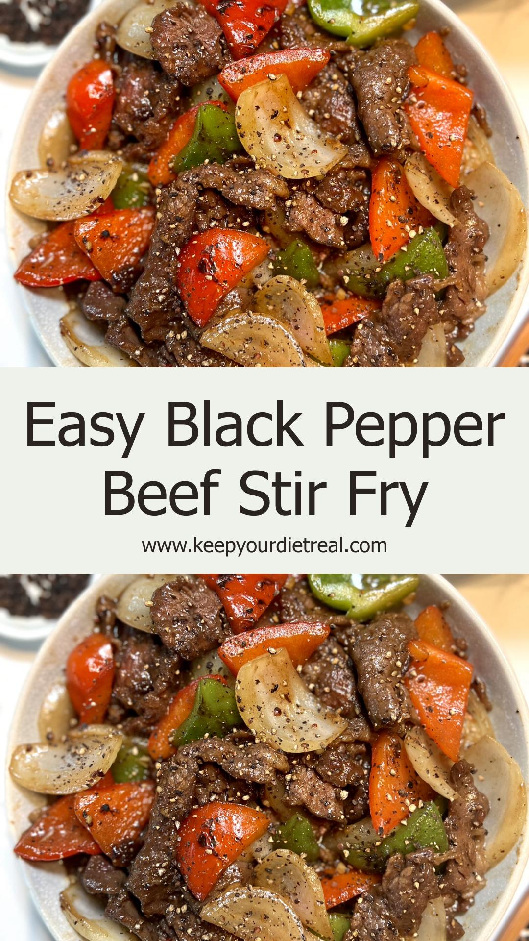 Black Pepper Beef with Crisp Bell Peppers and Peppery Stir-Fry Sauce — pin 2