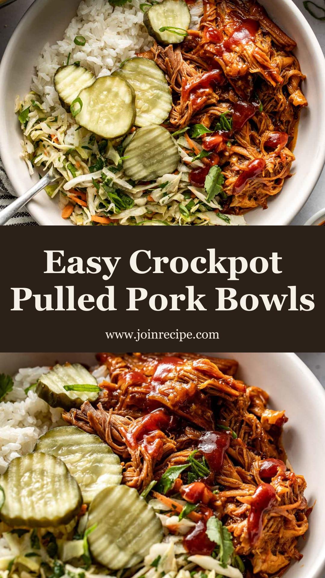 Crockpot Pulled Pork Bowls — pin 2