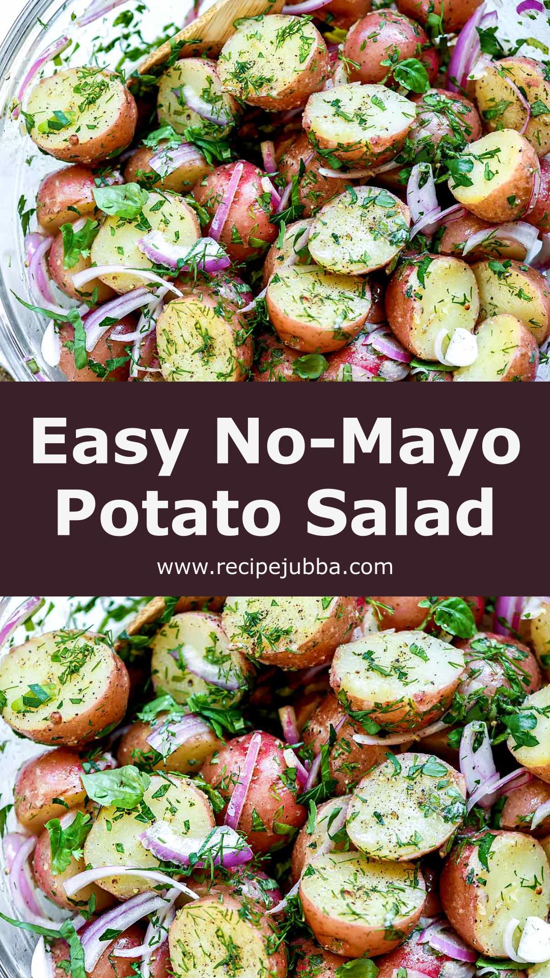 No-Mayo Potato Salad: Fresh Herbs and Olive Oil Bring Vibrant Flavor — pin 2