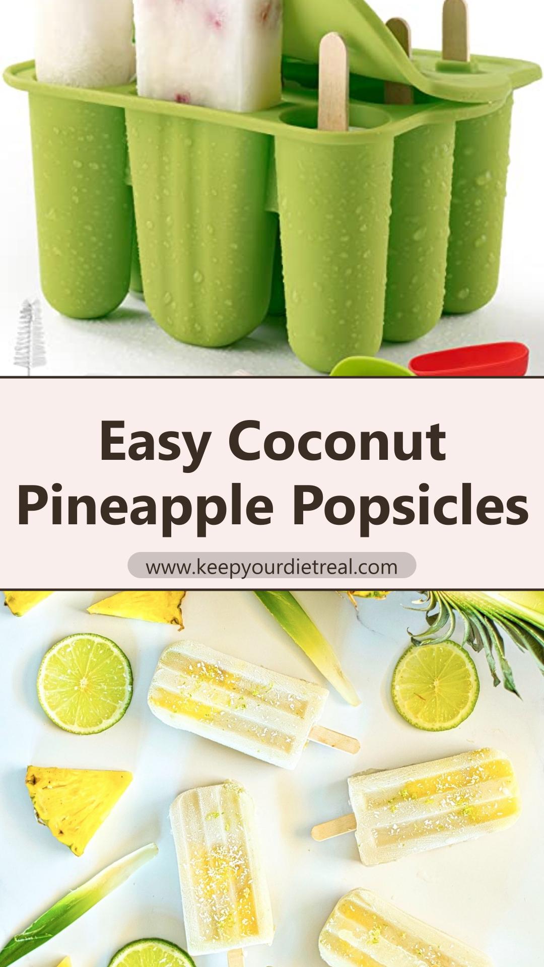 Pineapple Coconut Cilantro Popsicles — pin 3