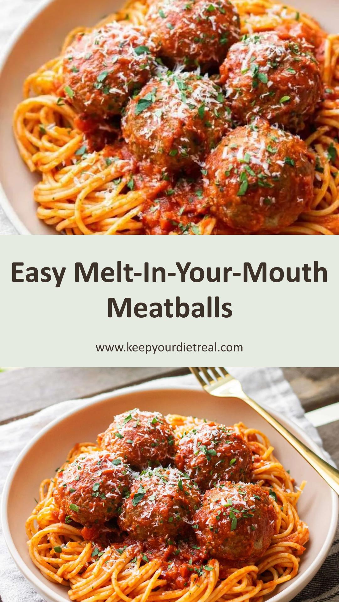 Melt-In-Your-Mouth Italian Meatballs: Tender and Juicy in Just 30 Minutes — pin 2
