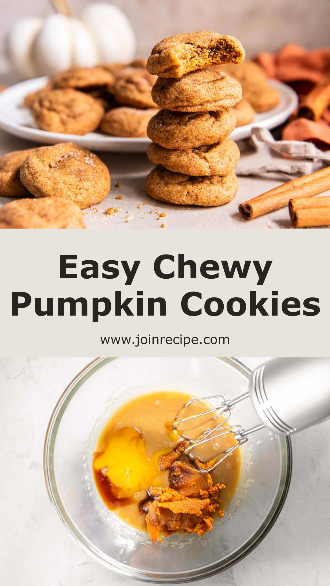 Soft And Chewy Pumpkin Cookies With Cinnamon-Sugar Coating — pin 2