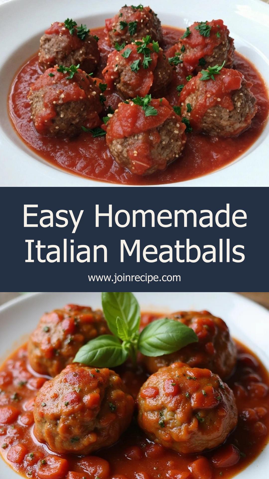 Easy Homemade Italian Meatballs: Flavorful, Breadcrumb-Free Delight — pin 1