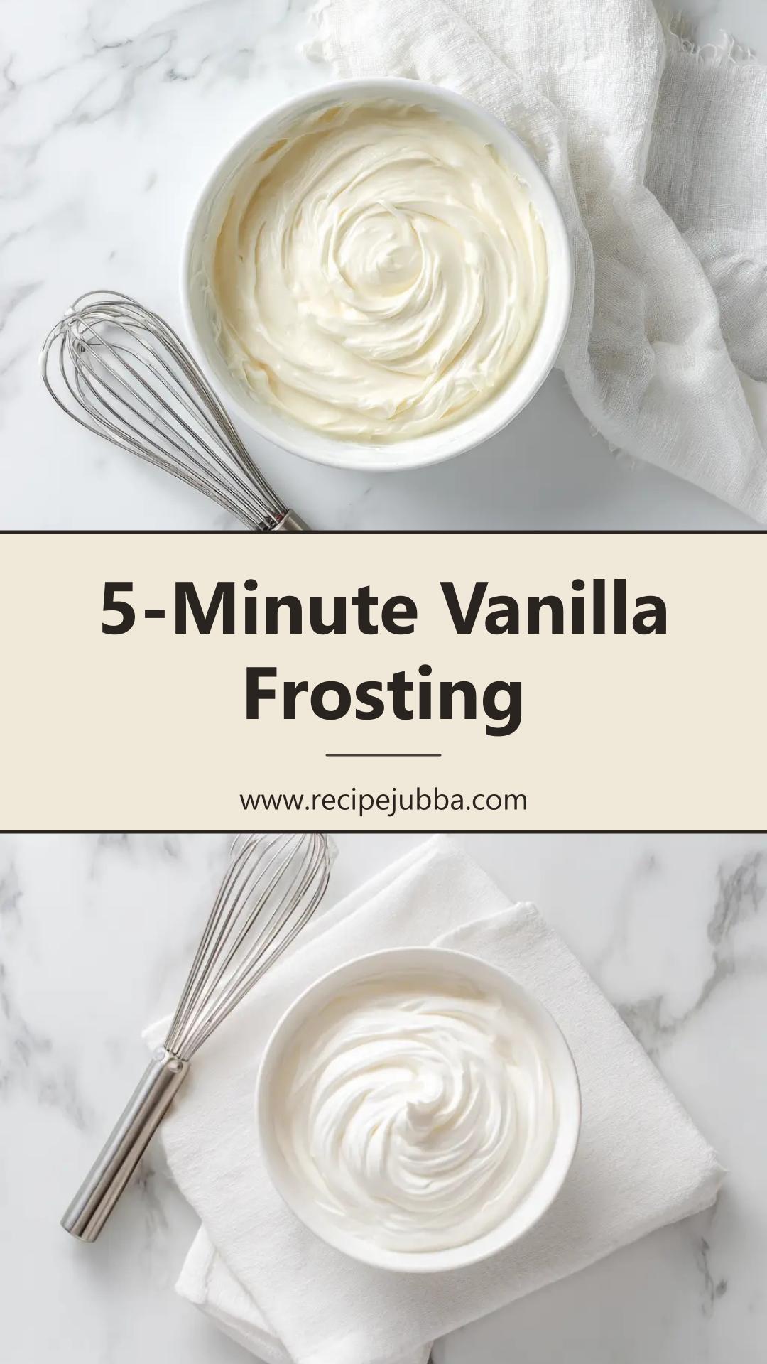 Powdered Sugar Frosting: A 5-Minute Vanilla Frosting — pin 2