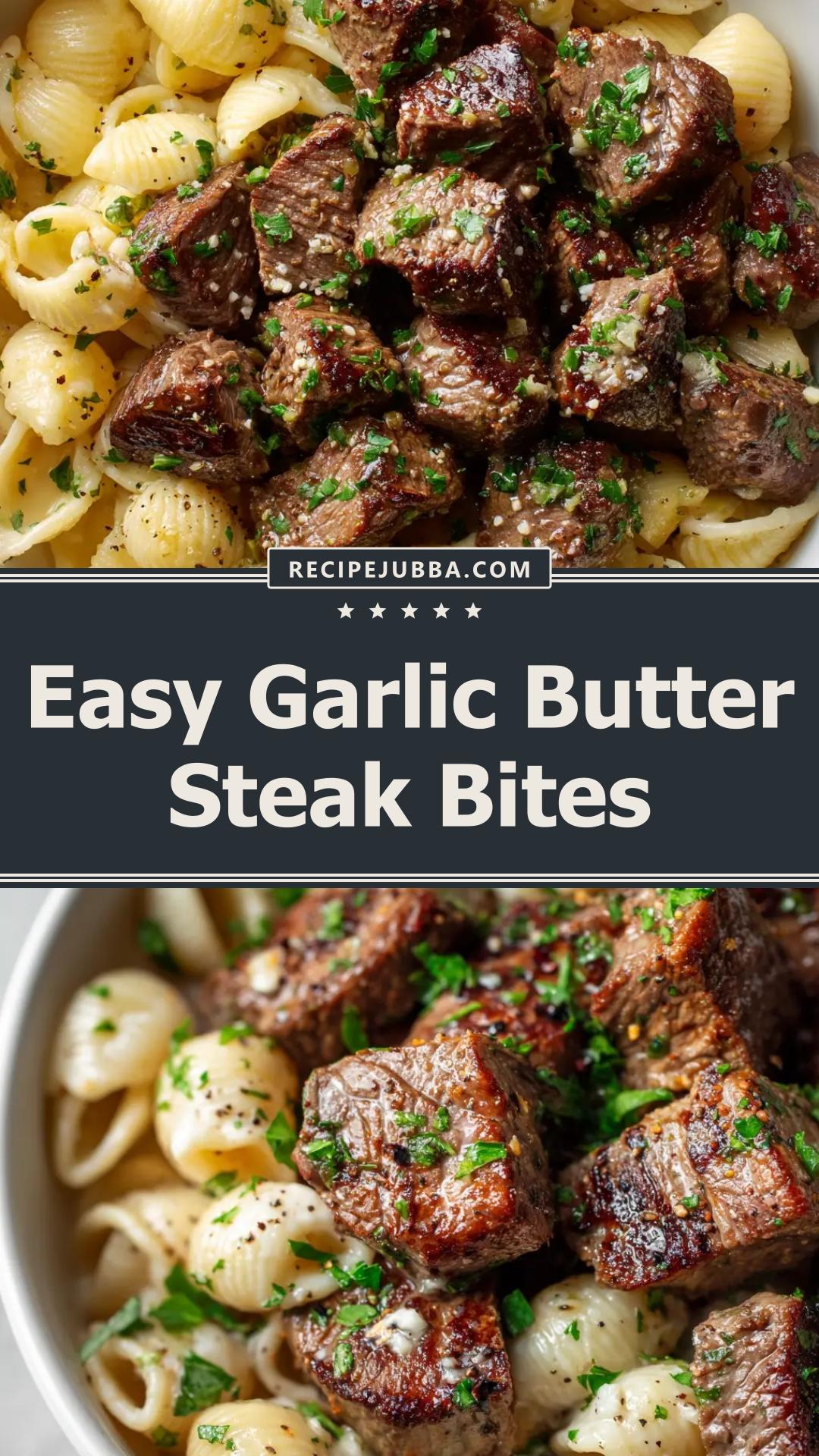 Garlic Butter Steak Bites with Sirloin and Fresh Garlic — pin 2