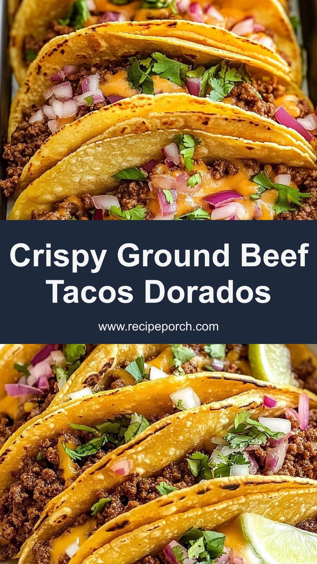 Tacos Dorados with Ground Beef and Two Cheeses — pin 3
