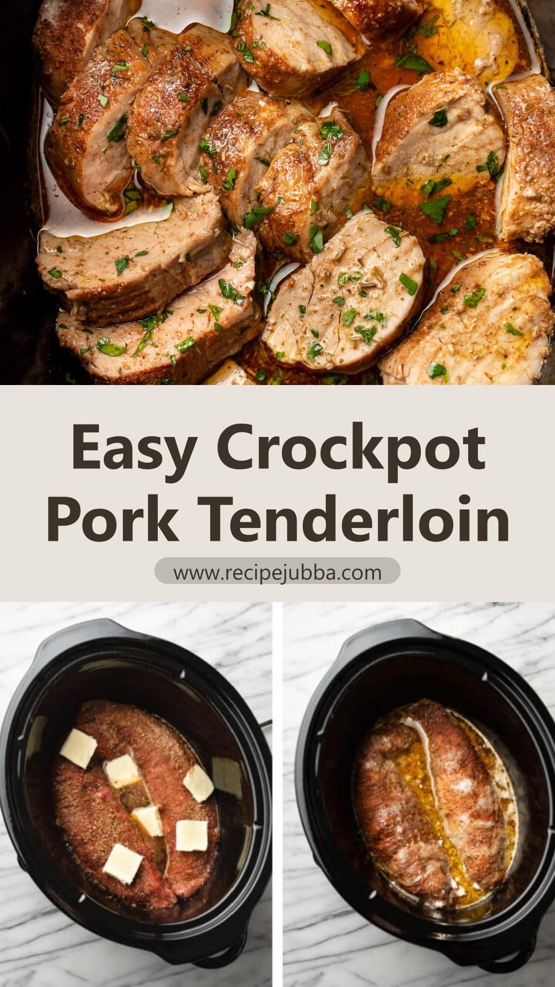 Crockpot Pork Tenderloin with Smoky Brown Sugar Spice Rub — pin 3
