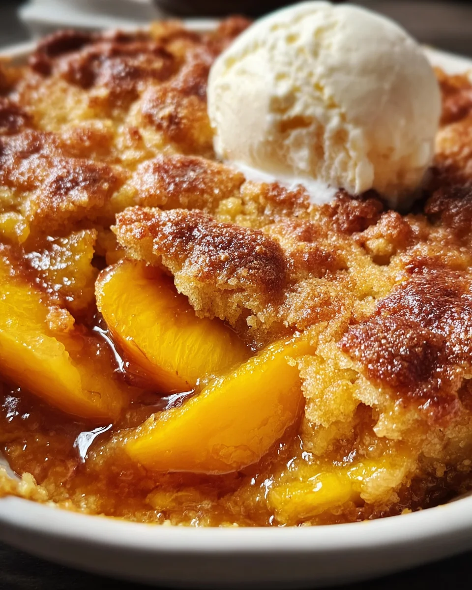 Ridiculously Easy Peach Cobbler: A Simple Comfort Dessert