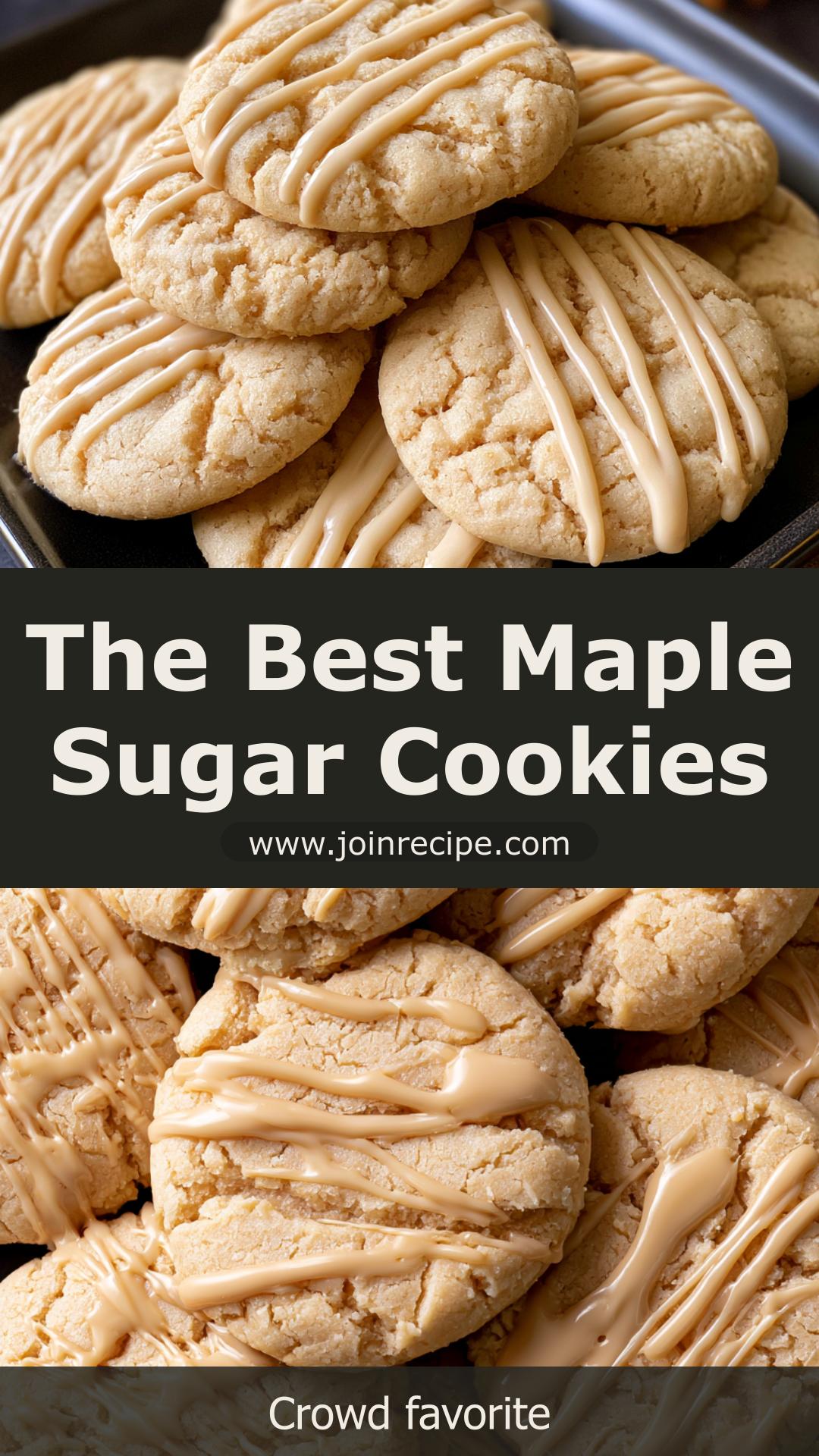 Soft Maple Sugar Cookies with Chewy Brown Sugar Centers — pin 1