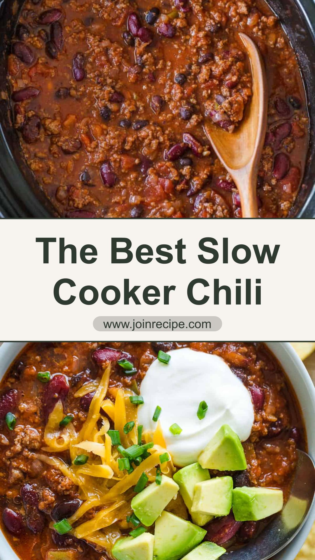 Classic Slow Cooker Chili with Tender Beef and Homemade Seasoning — pin 3