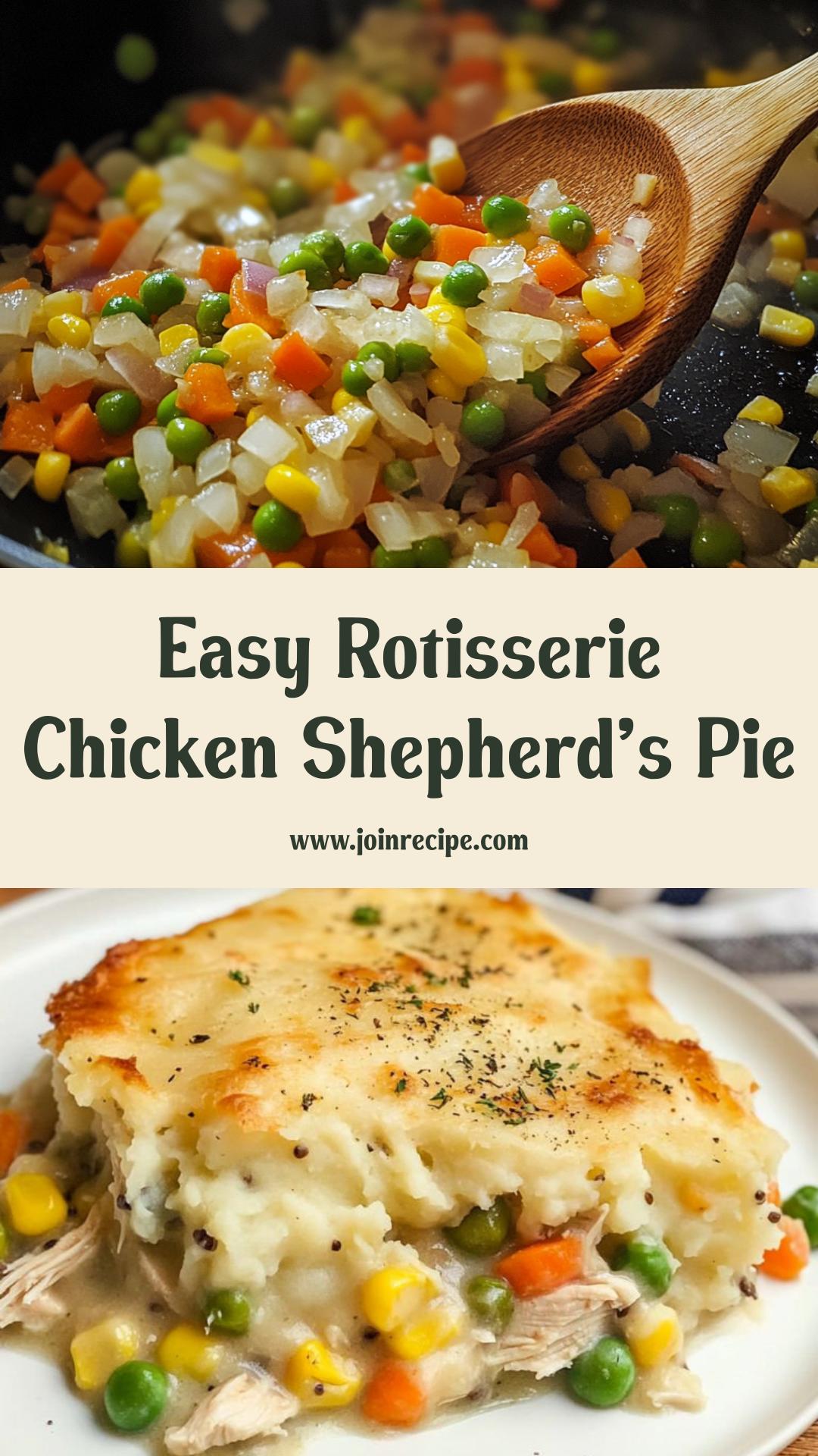 Rotisserie Chicken Shepherd’s Pie: Quick Comfort Food for Busy Weeknights — pin 1