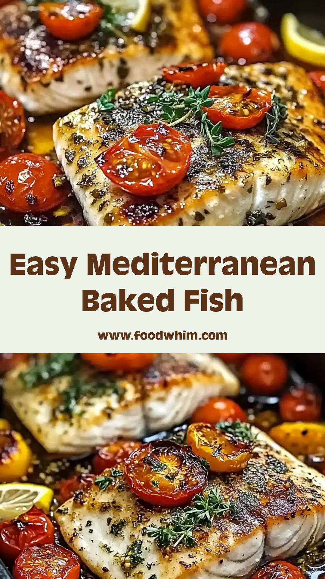 Mediterranean Baked Fish with Lemon, Garlic, and Tender Vegetables — pin 3