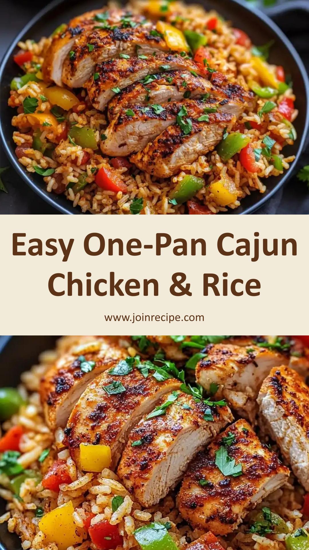 Cajun Chicken and Rice: Bold One-Pan Southern Comfort Meal — pin 1