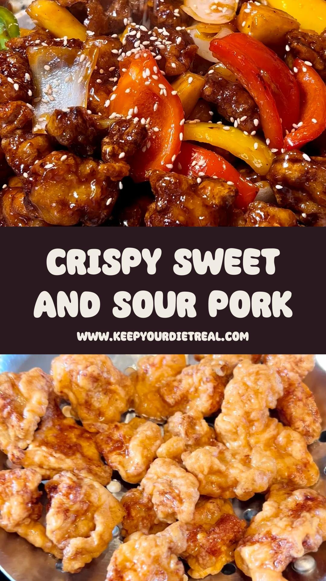 Sweet and Sour Pork with Crispy Batter and Tangy Red Sauce — pin 2