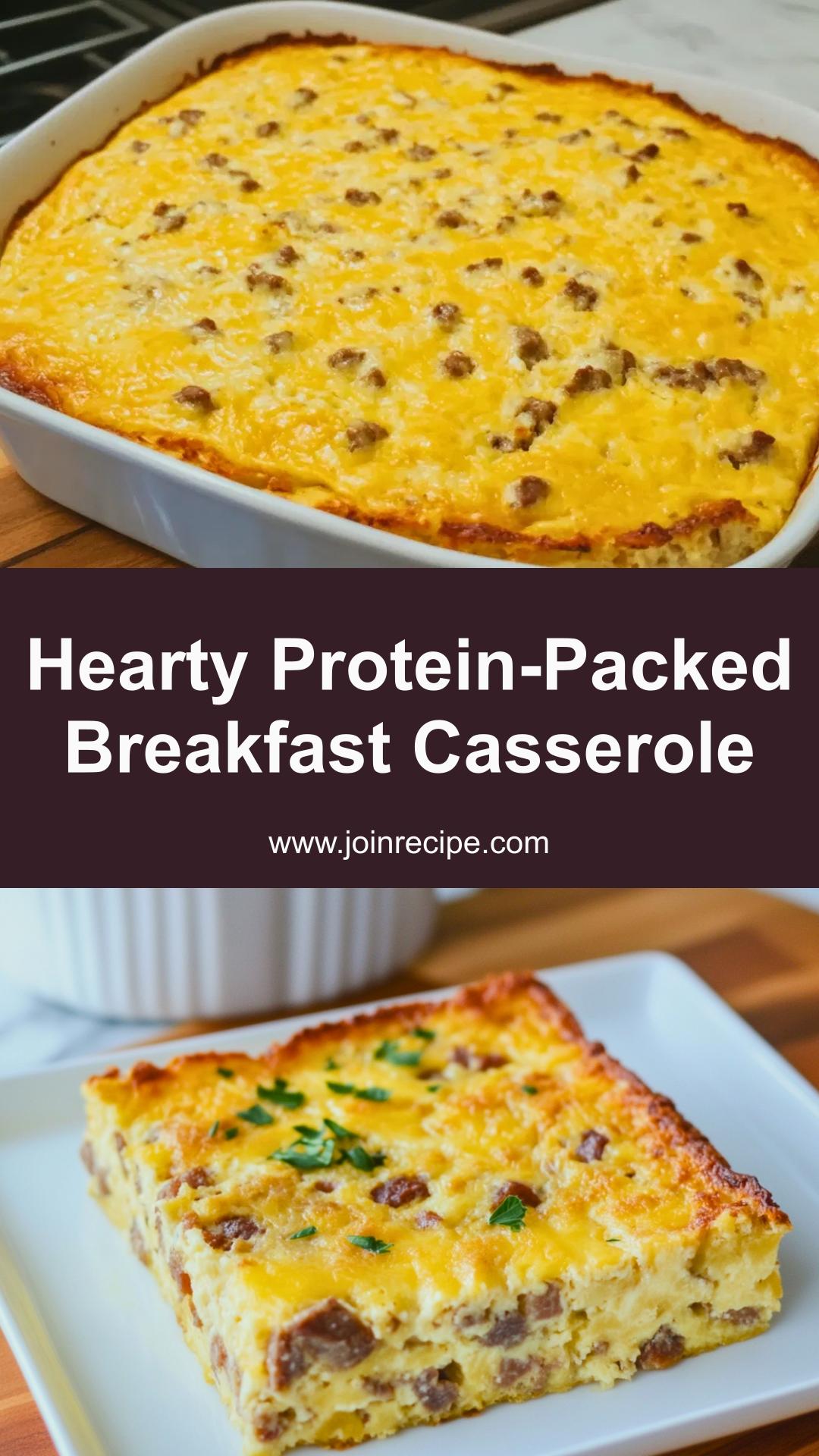 Hearty Breakfast Casserole: Protein-Packed for the Carnivore Diet — pin 1