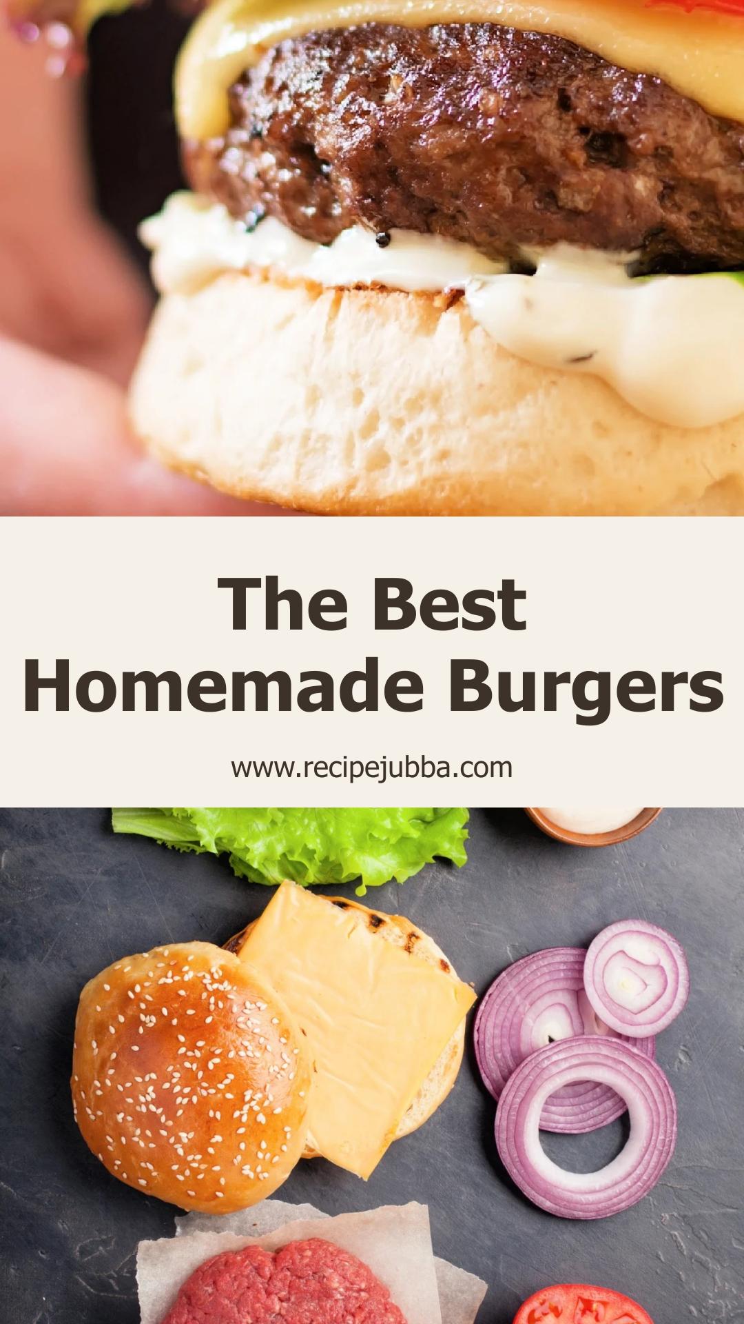 Juicy Homemade Burgers with Savory Worcestershire and Tender Bread Crumbs — pin 1
