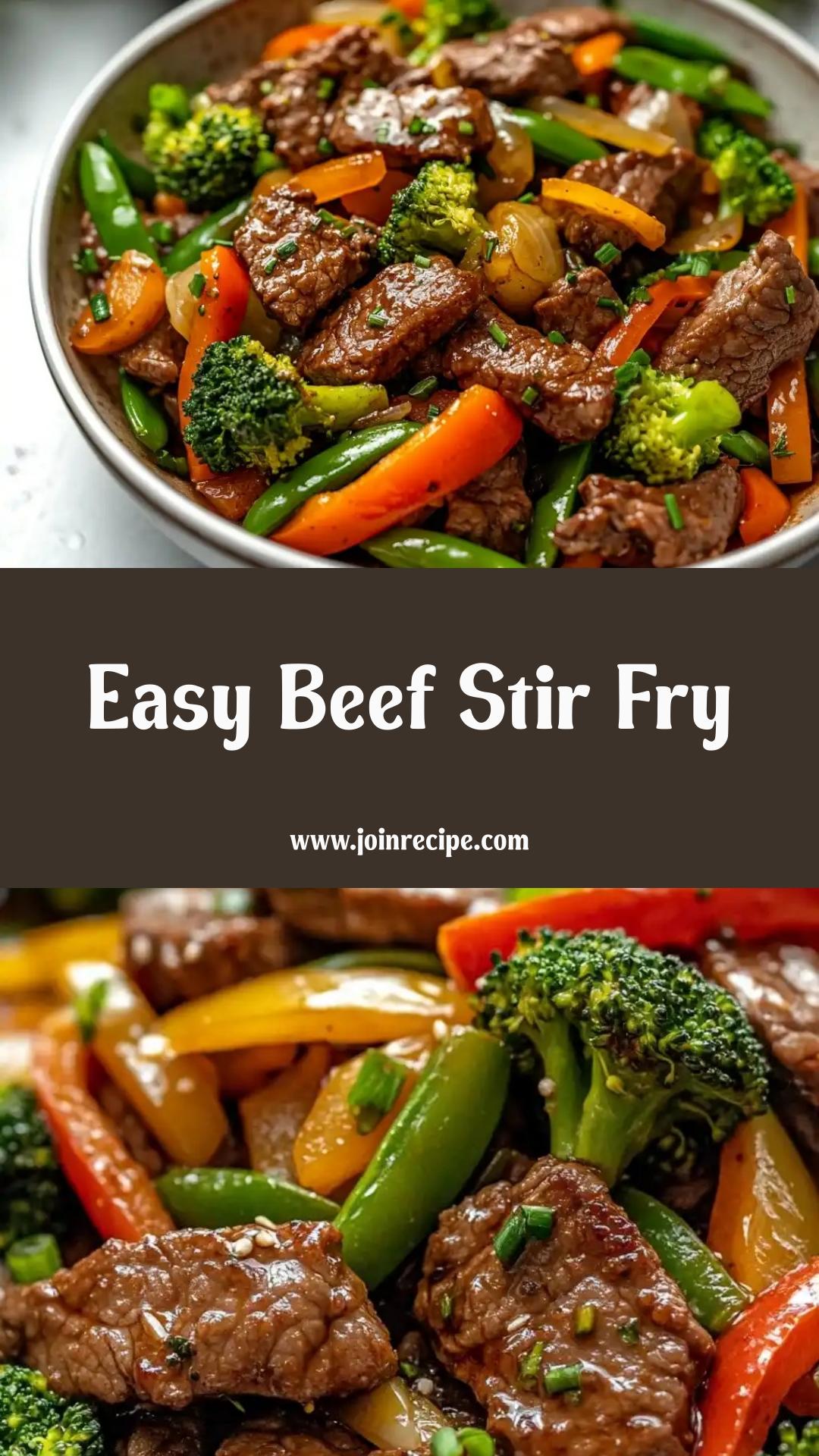 Beef Stir Fry with Vegetables: Quick and Flavorful Weeknight Dinner — pin 1