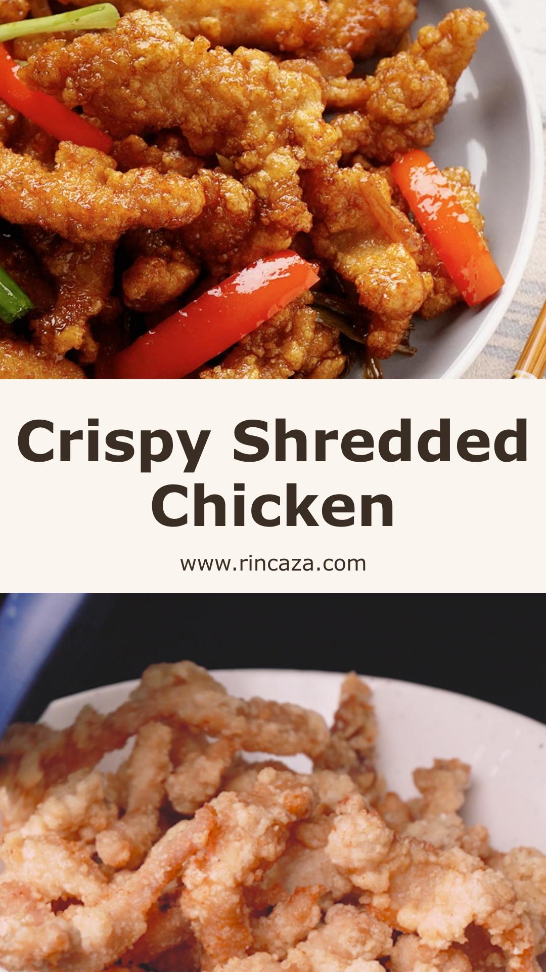 Crispy Shredded Chicken with Sweet, Sour and Savoury Sauce — pin 2