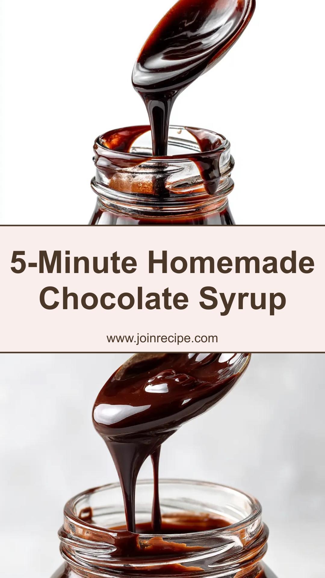 Homemade Chocolate Syrup: Ready in 5 Minutes — pin 1
