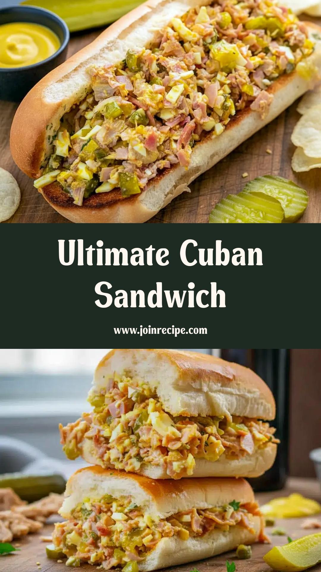 Ultimate Cuban Sandwich: Garlicky Rolls Loaded with Pulled Pork and Swiss — pin 2