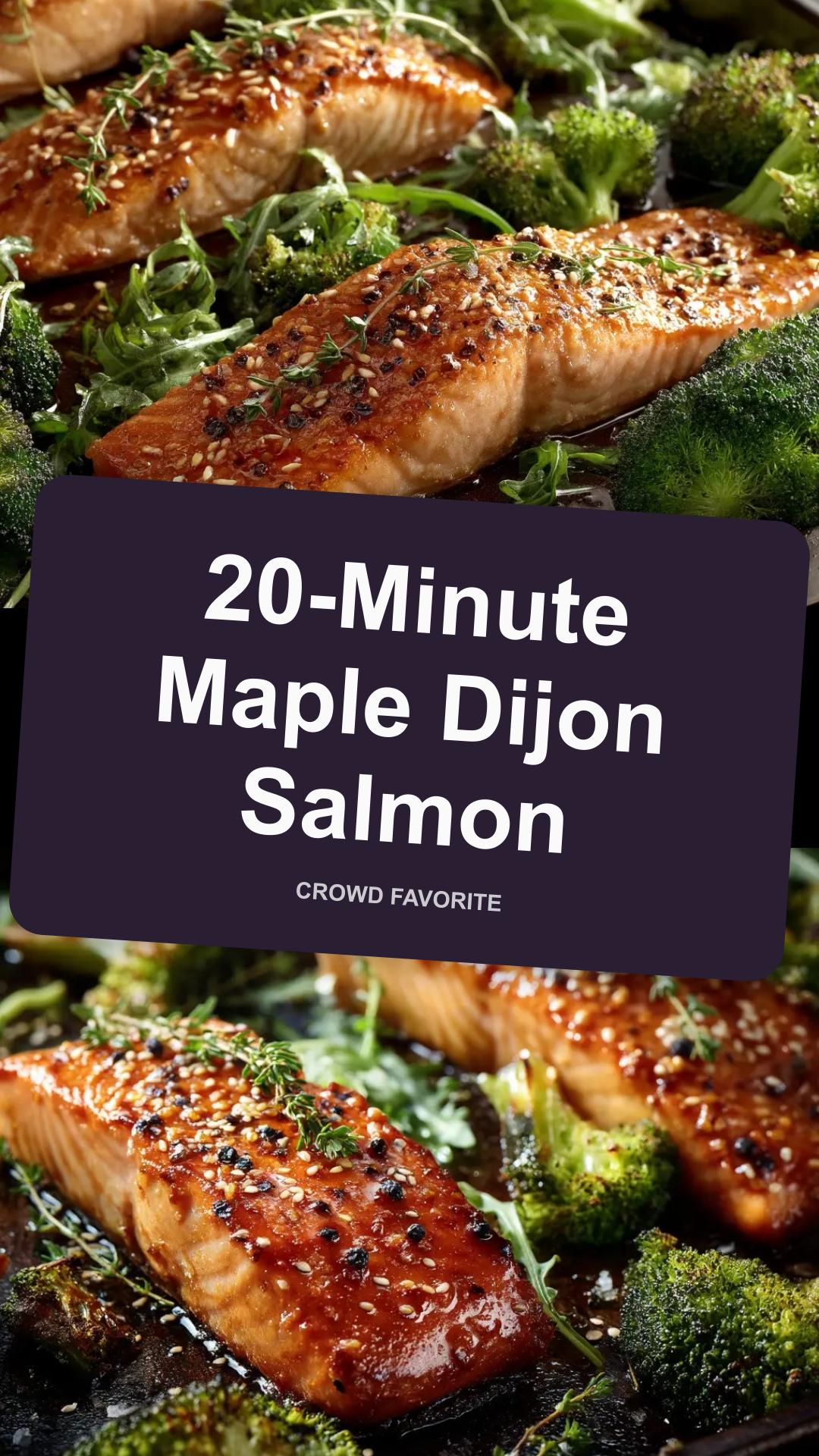 Maple Dijon Salmon: 20-Minute Weeknight Dinner — pin 1