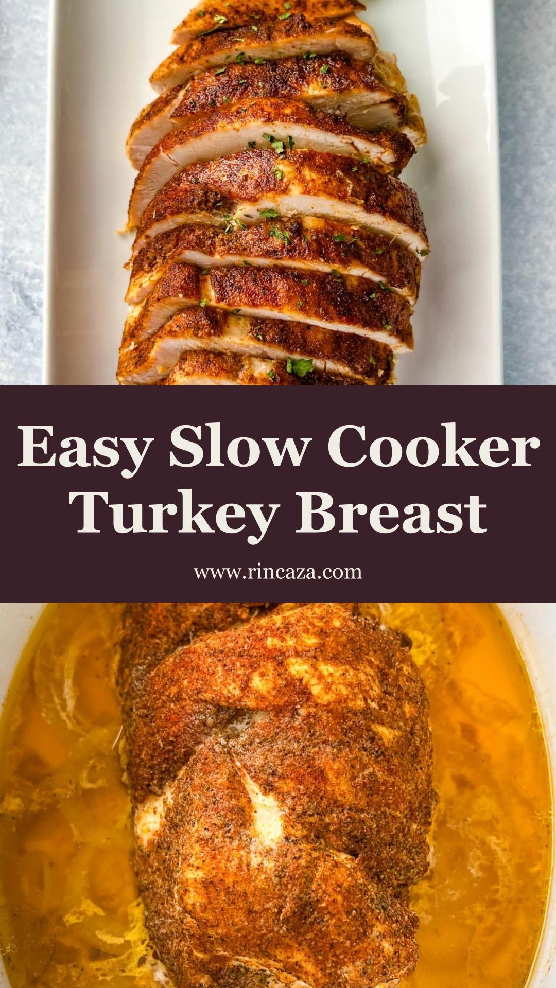 Slow Cooker Boneless Turkey Breast with Smoked Paprika and Onions — pin 2