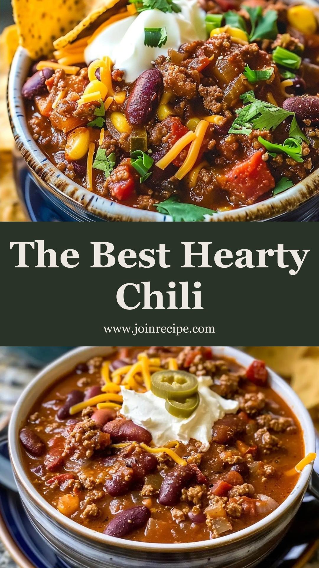 The Best Chili Recipe: Hearty Comfort Food for Chilly Evenings — pin 2