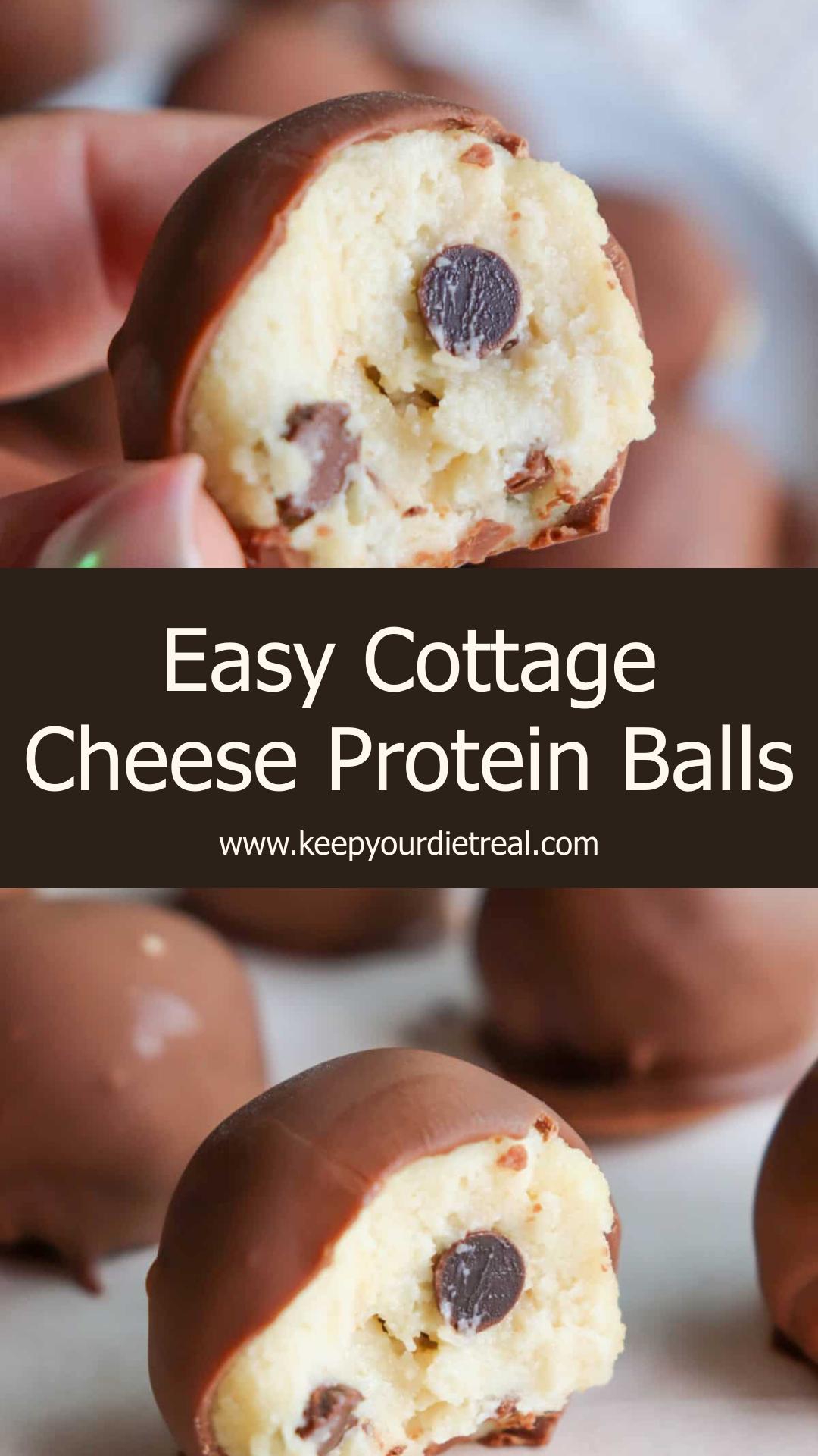 Cottage Cheese Protein Balls: Smooth, Sweet Snack Packed with Protein — pin 3