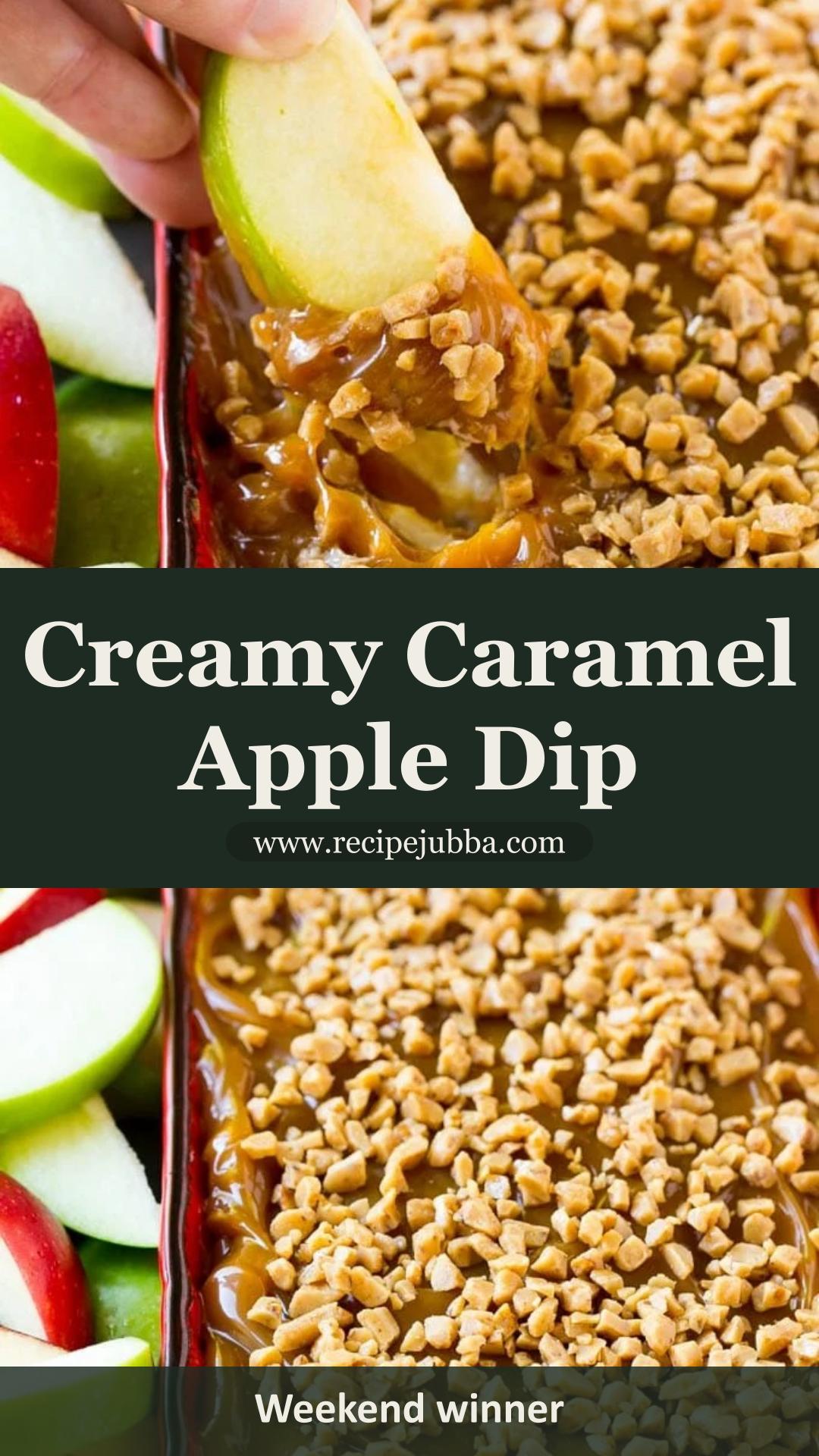 Caramel Apple Dip: Creamy Make-Ahead Party Dessert — pin 1