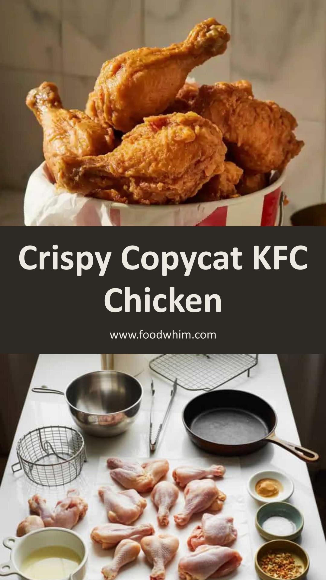 Copycat KFC Chicken With Golden Crunchy Herb-Spice Crust — pin 1