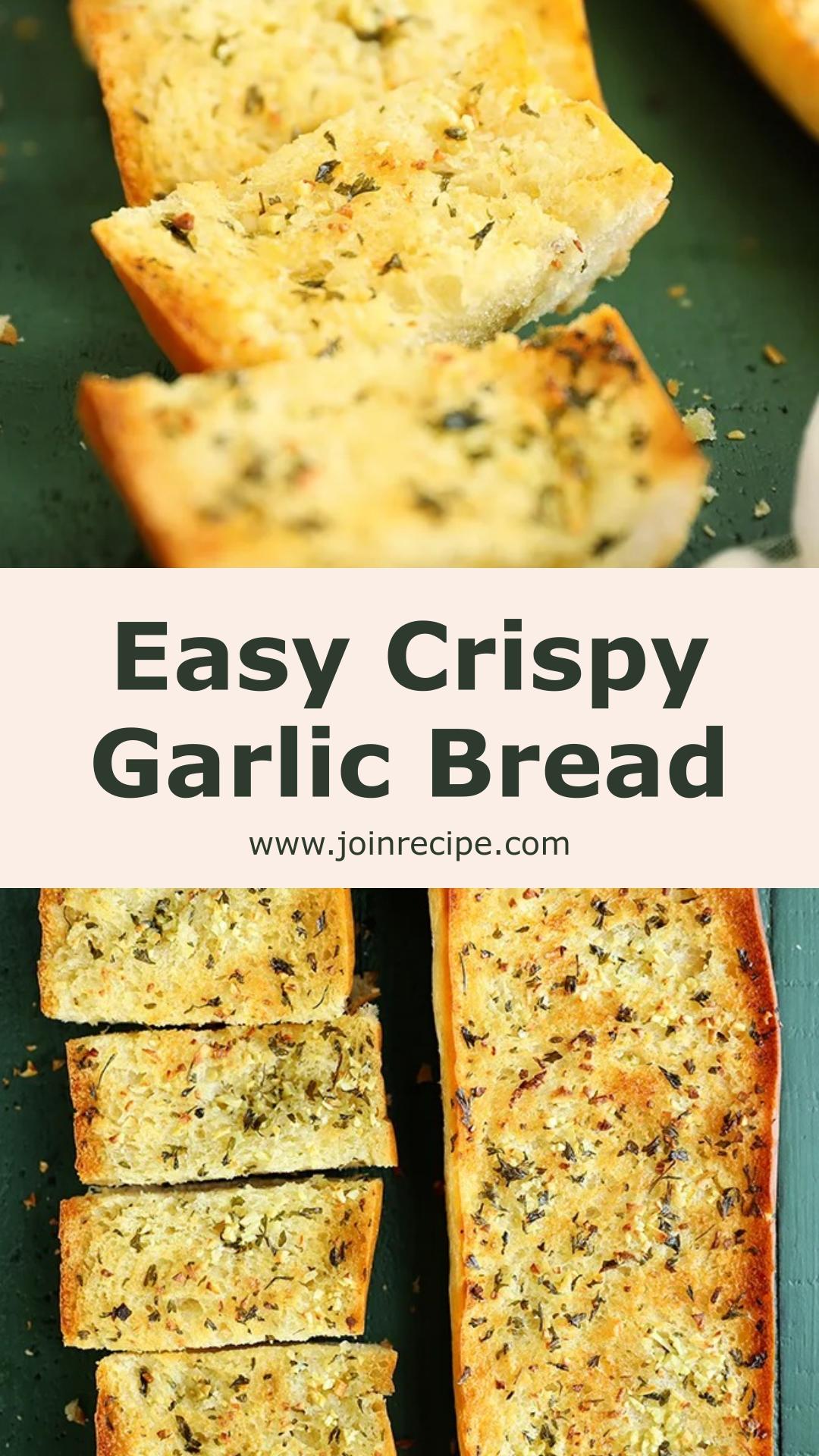 Garlic Bread with Buttery Fresh Garlic and Crisp Golden Edges — pin 1
